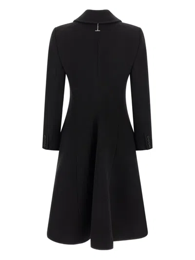 Alexander Mcqueen Wool And Cashmere Coat Coats And Trench Coats Black In Black