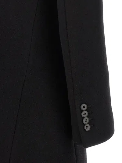 Alexander Mcqueen Wool And Cashmere Coat Coats And Trench Coats Black In Black