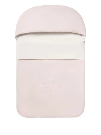Fendi Embossed Sleep Bag In Pink
