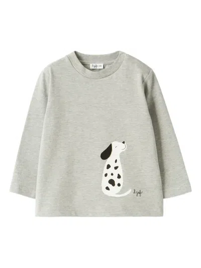 Il Gufo Dalmatian Graphic Top In Gray