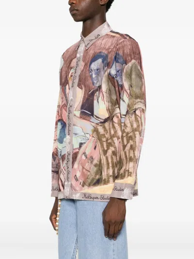 Kidsuper Graphic-print Shirt In Brown