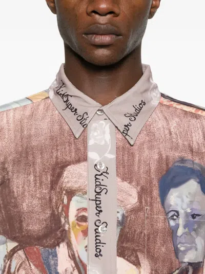 Kidsuper Graphic-print Shirt In Brown