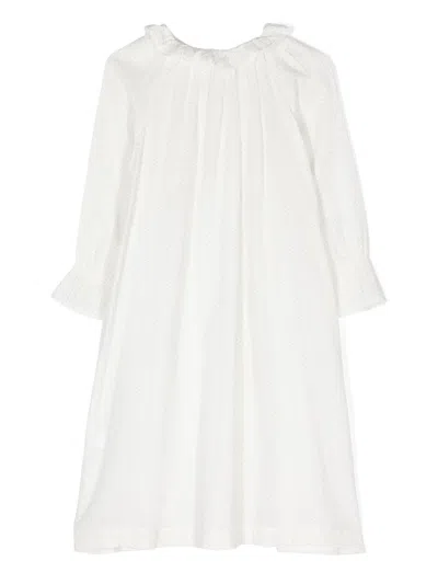Bonpoint Cotton Spot Night Dress In White