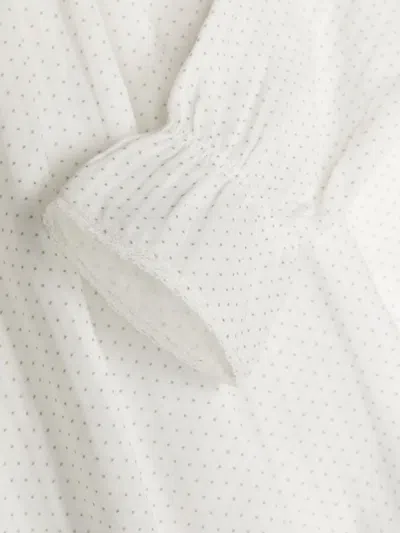 Bonpoint Cotton Spot Night Dress In White