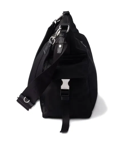 Prada Explore Side-pockets Messenger Bag In Black