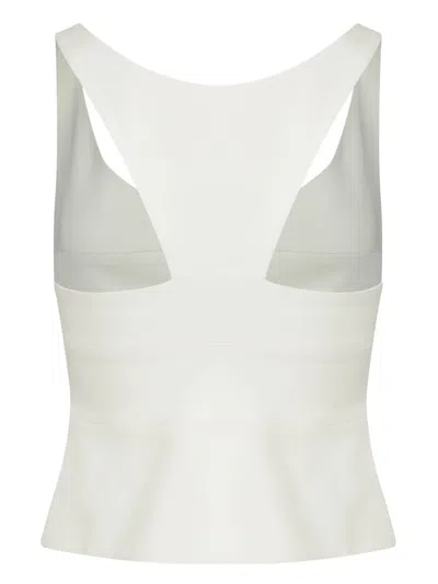 Gloria Coelho V-neck Top In White