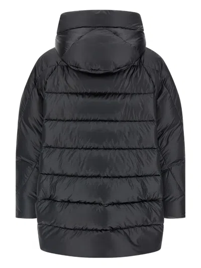 Moorer Wanita Quilted Down Jacket In Black