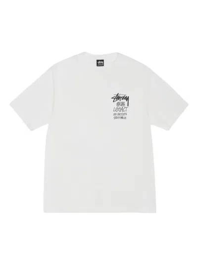 Stussy Solid World Tour Lcb T-shirt In White
