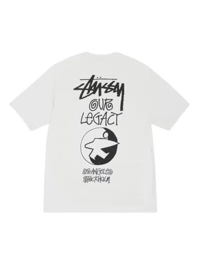 Stussy Solid World Tour Lcb T-shirt In White