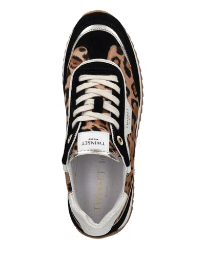 Twinset Leopard-print Sneakers In Animal Print