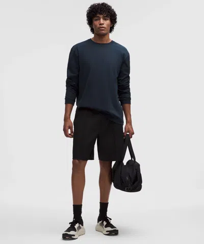 Lululemon Heavyweight Cotton Jersey Long-sleeve Shirt In Blue