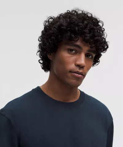 Lululemon Heavyweight Cotton Jersey Long-sleeve Shirt In Blue