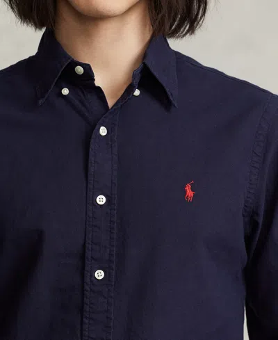 Polo Ralph Lauren Slim Fit Oxford Shirt In Blue