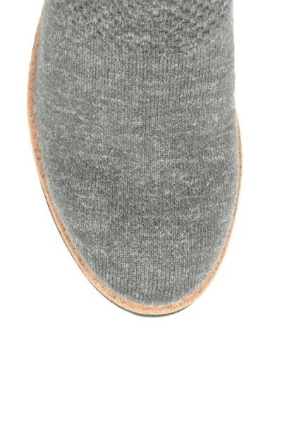 Söfft Elaina Wedge Knit Bootie In Gray