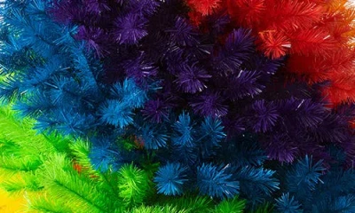 Treetopia Artificial Color Burst Rainbow Tree In Multi