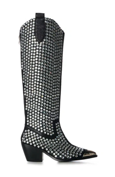 Azalea Wang Ruvin Tall Western Boot In Black