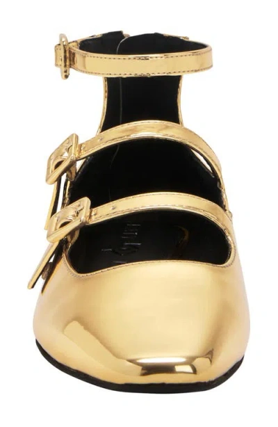 Katy Perry Confidant Mary Jane Flat In Gold
