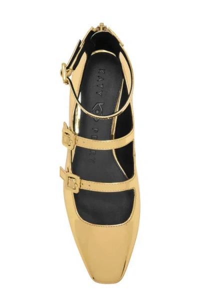 Katy Perry Confidant Mary Jane Flat In Gold
