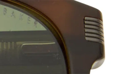 Ted Baker London 56mm Full Rim Square Polarized Sunglasses In Brown