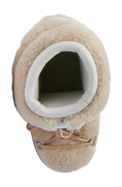 Azalea Wang Daylen Faux Fur Platform Boot In Neutral