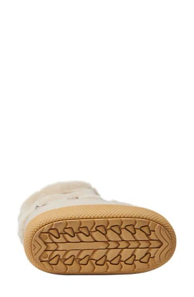 Azalea Wang Daylen Faux Fur Platform Boot In Neutral