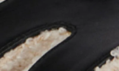 Azalea Wang Dovey Faux Shearling Slide Sandal In Black