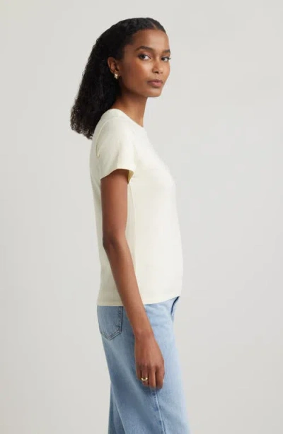 Nordstrom Pima Cotton Blend Crewneck T-shirt In Yellow