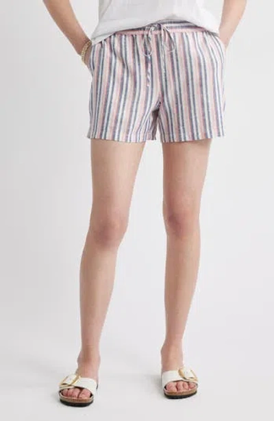 Caslon ® Easy Stripe Linen Blend Shorts In Multi