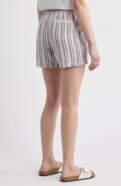 Caslon ® Easy Stripe Linen Blend Shorts In Multi