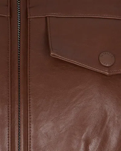 Patrizia Pepe Brown Biker Jacket In Brown