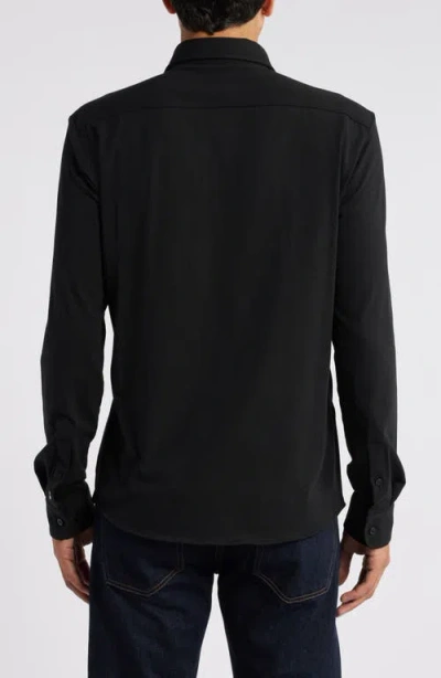 Hugo Boss Boss Men Slim Fit Shirt In Easy-iron Stretch Cotton Poplin In Black