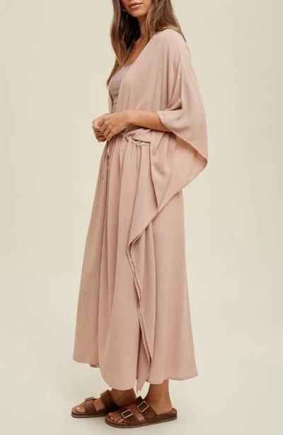 Wishlist Tie Oversize Duster In Neutral