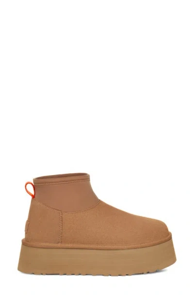 Ugg(r) Classic Mini Dipper Puffer Platform Boot In Brown