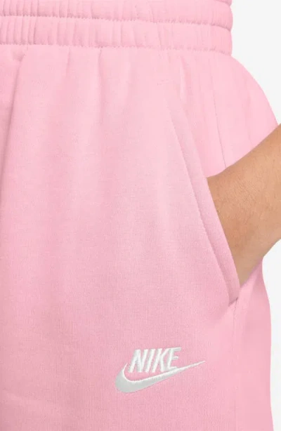 Nike Club Big Kid Girls Cuffed Loose Fit Fleece Jogger Pant In Pink