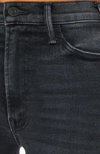 Mother The Roller Sneak Flared Jeans In Black