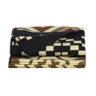 Alpaca Loca Brown Plaid/throw Native The Adventurer Rusty - Alpaca Wool In Brown