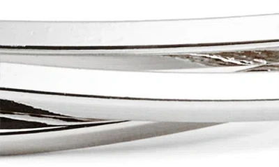 Nordstrom Set Of 3 Knife Edge Bangles In Metallic