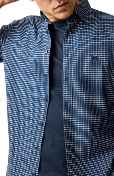 Rodd & Gunn Slim Fit Gunn Check Oxford 5 Long Sleeve Shirt In Blue