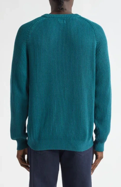 Noah Shaker Stitch Sweater In Green