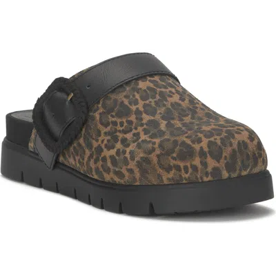 Lucky Brand Women's Sachie Buckled Slip-on Clogs In Animal Print