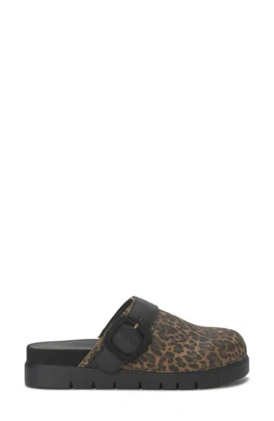 Lucky Brand Women's Sachie Buckled Slip-on Clogs In Animal Print