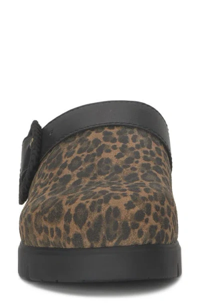 Lucky Brand Women's Sachie Buckled Slip-on Clogs In Animal Print