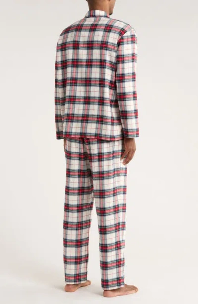 Eberjey 2-pc. Cotton Brushed Flannel Pajama Set In Red