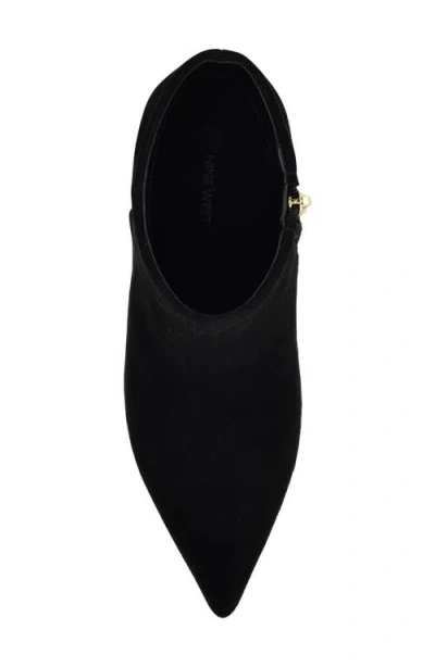 Nine West Women's Hamesa 60mm Suede Ankle Boots In Black