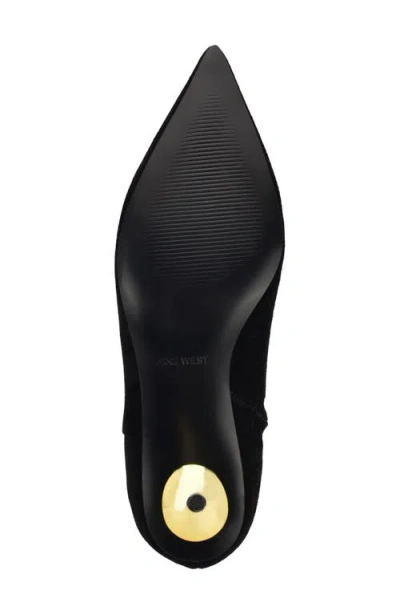 Nine West Women's Hamesa 60mm Suede Ankle Boots In Black