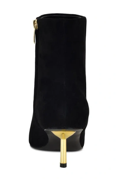 Nine West Women's Hamesa 60mm Suede Ankle Boots In Black