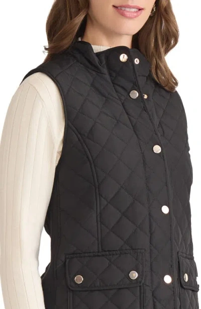Jones New York Women's Patch Pocket Vest Jacket In Black
