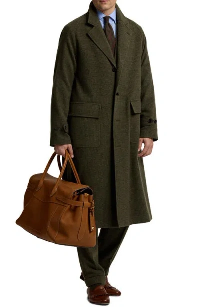 Ralph Lauren Purple Label Bedford Calfskin Leather Duffle Bag In Brown