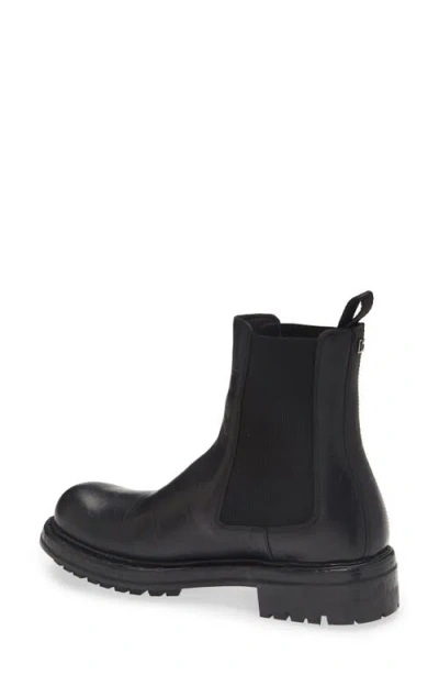 Dolce & Gabbana Chunky Sole Round Toe Ankle Boots In Black