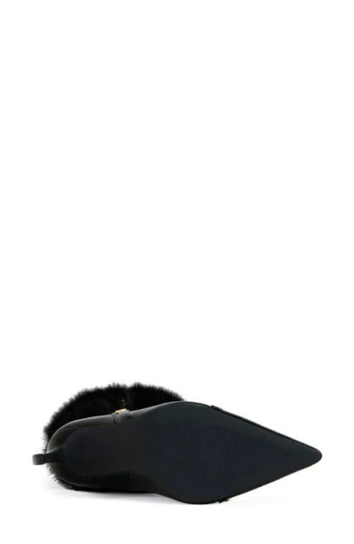 Azalea Wang Alisette Faux Fur Knee High Boot In Black